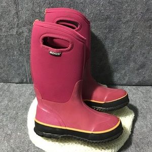 💖BOGS Classic Pink Waterproof Rain Winter Boots